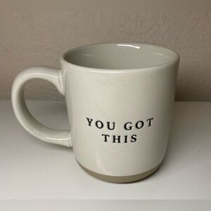Inspirational Sweetwater Decor Stoneware/Ceramic Coffee Tea  Mug " You Got This"